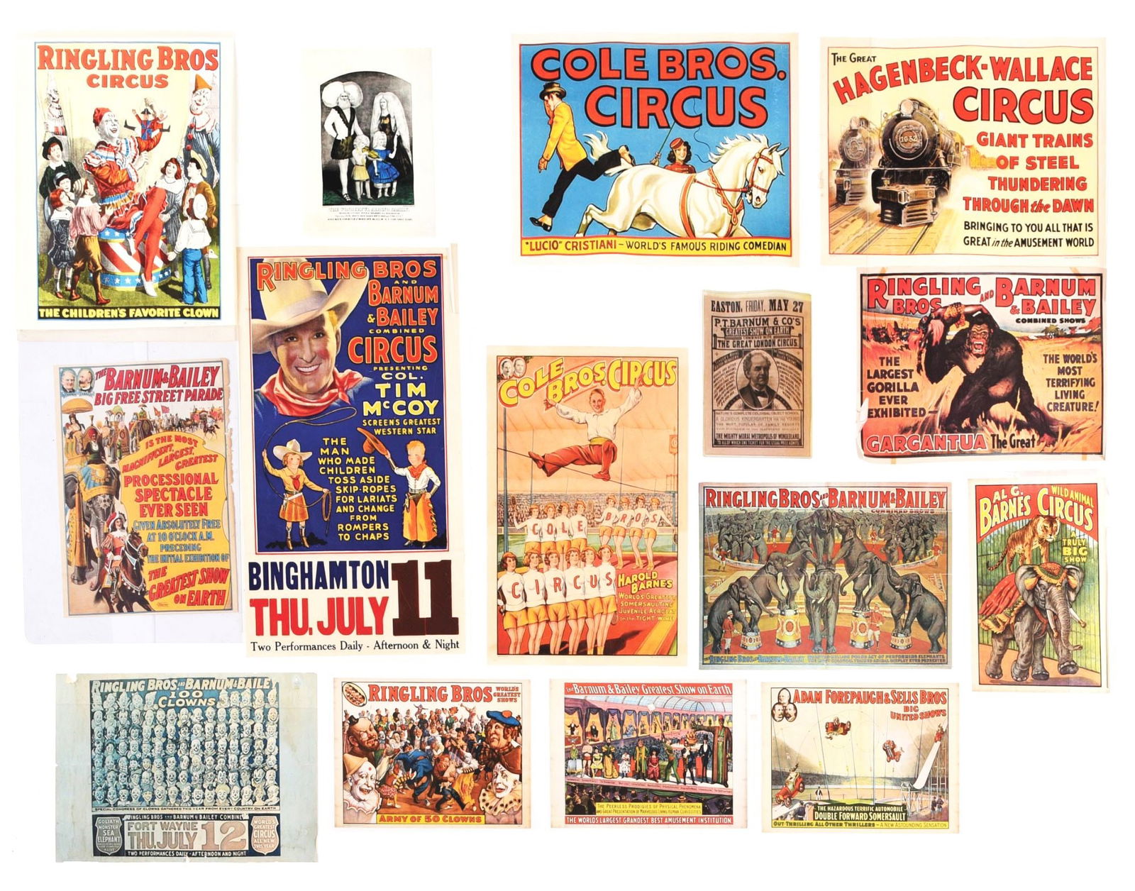 LARGE COLLECTION OF CIRCUS POSTERS (1 of 1)