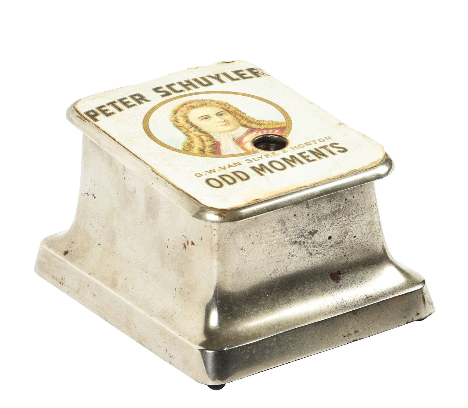 COUNTERTOP CAST IRON CIGAR CUTTER PETER SCHUYLER CIGARS (1 of 6)