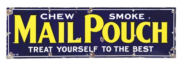 MAIL POUCH TOBACCO PORCELAIN SIGN