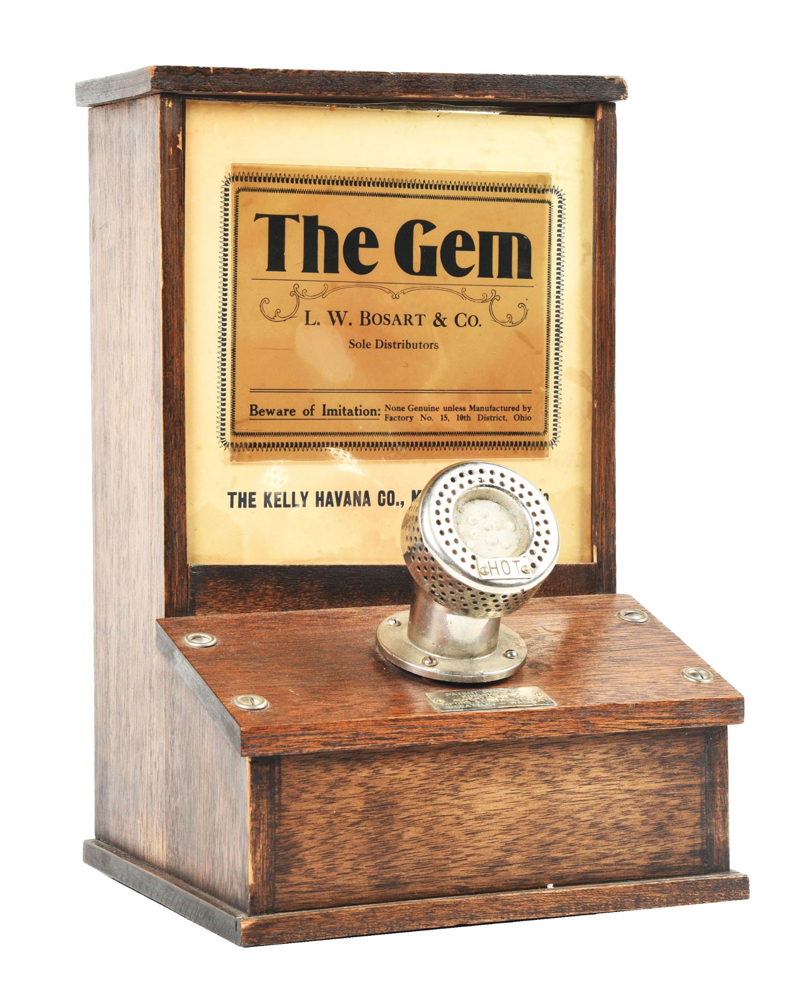 COUNTERTOP CIGAR STORE LIGHTER CALLED "THE GEM" (1 of 5)