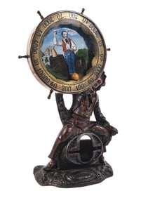 FRENCH CAST IRON TRADE STIMULATOR & MATCH DISPENSER