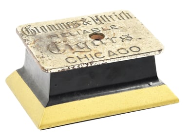 CAST IRON CLOCKWORK CIGAR CUTTER ADVERTISING GRAMMERS & ULLRICH CIGARS