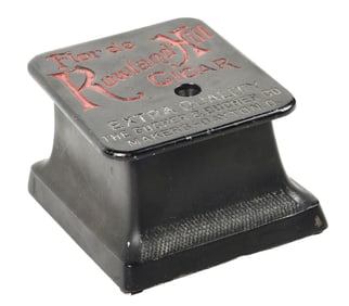 CAST IRON CIGAR CUTTER ADVERTISING ROWLAND HILL CIGARS