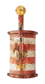 ANTIQUE CAST IRON BARBER SHOP PHARMACY TRADE SIGN