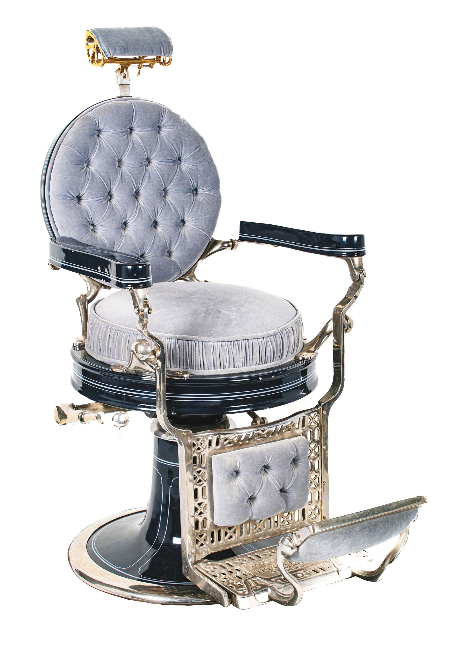 RESTORED THEO-A-KOCHS CO. ROUND SEAT BARBER CHAIR (1 of 7)