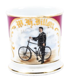 BICYCLIST'S SHAVING MUG