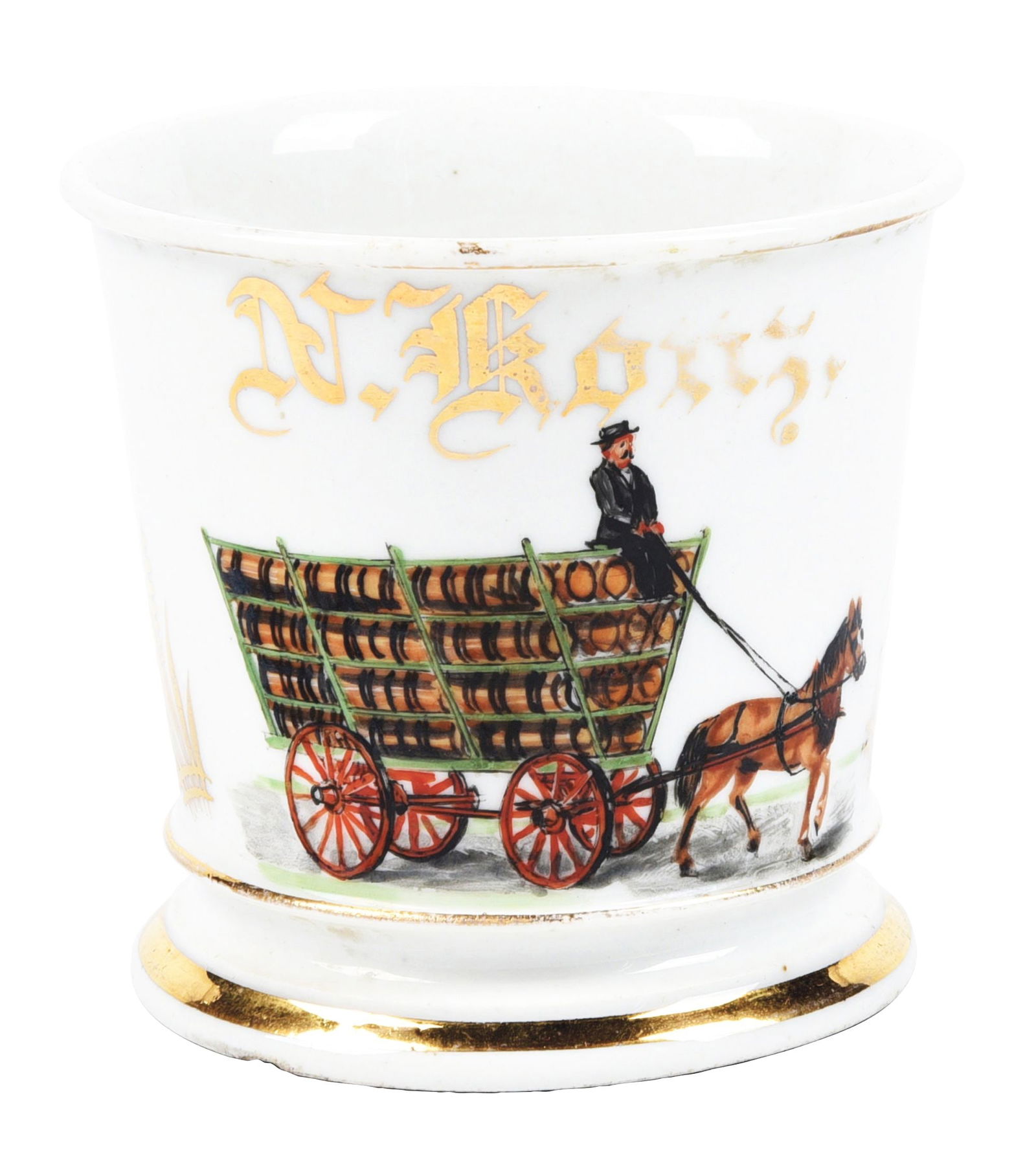 HORSE-DRAWN BARREL DELIVERY CART (1 of 5)