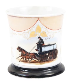 HORSE-DRAWN TANKER SHAVING MUG