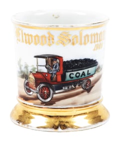 COAL DELIVERY TRUCK DRIVER'S SHAVING MUG