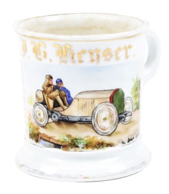 RACE CAR DRIVER'S SHAVING MUG
