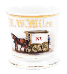HORSE-DRAWN ICE DELIVERY CART