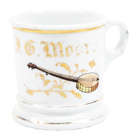 BANJO PLAYER'S SHAVING MUG