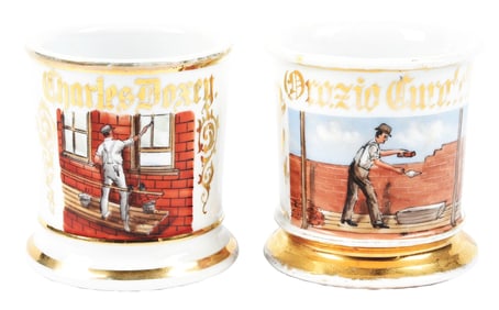 LOT OF 2: MASON'S SHAVING MUGS