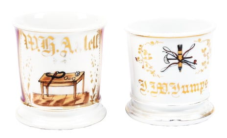 LOT OF 2: SHAVING MUGS