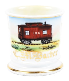 TRAIN OPERATOR'S SHAVING MUG