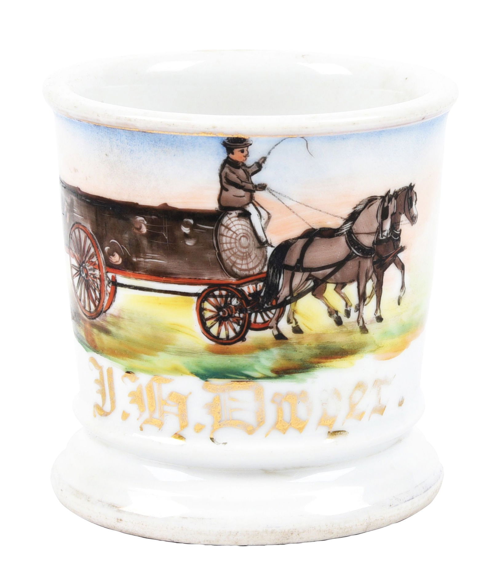 HORSE-DRAWN SHAVING MUG (1 of 5)