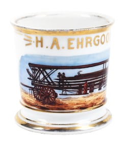 HOOK & LADDER FIRE TRUCK SHAVING MUG