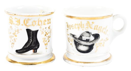 LOT OF 2: SHAVING MUGS