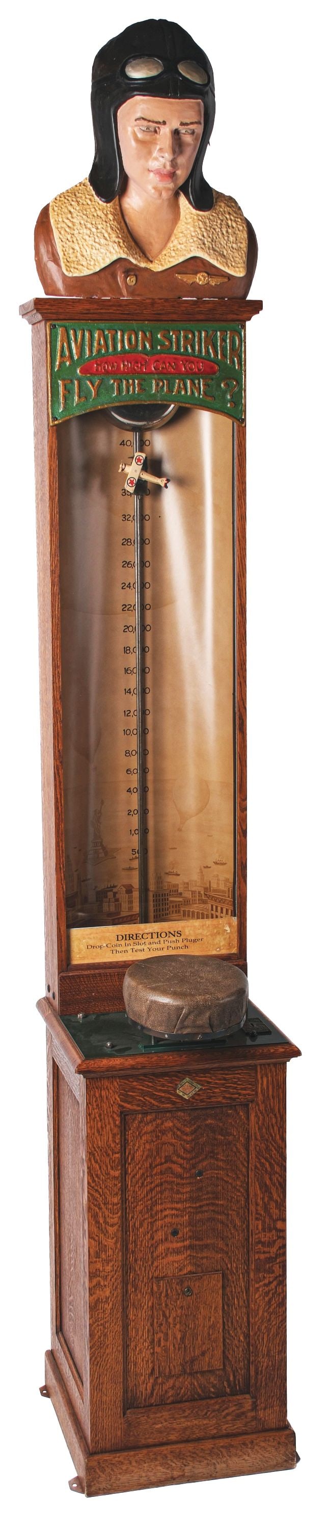 1¢ EXHIBIT SUPPLY CO. AVIATION STRIKER ARCADE MACHINE (1 of 5)