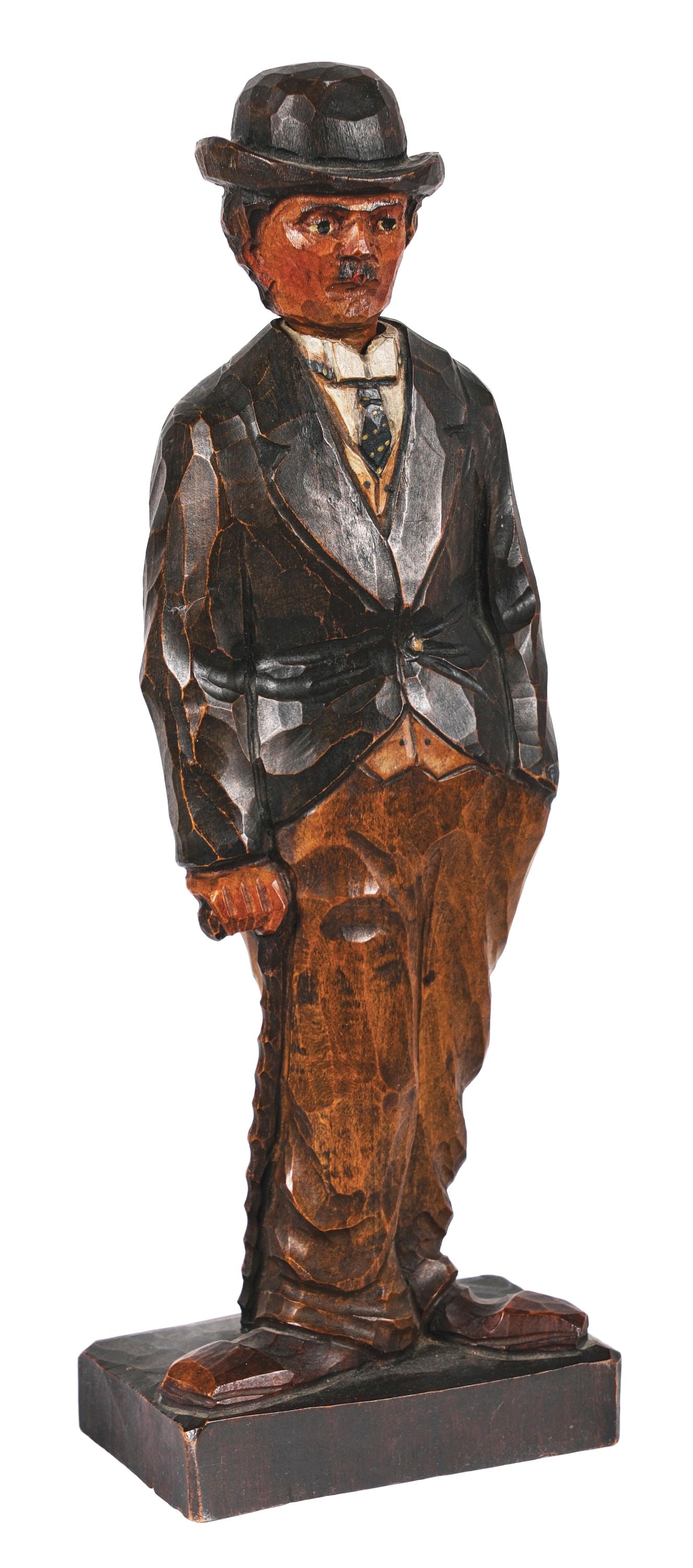GERMAN CARVED WHISTLER IN THE LIKENESS OF CHARLIE CHAPLIN (1 of 5)