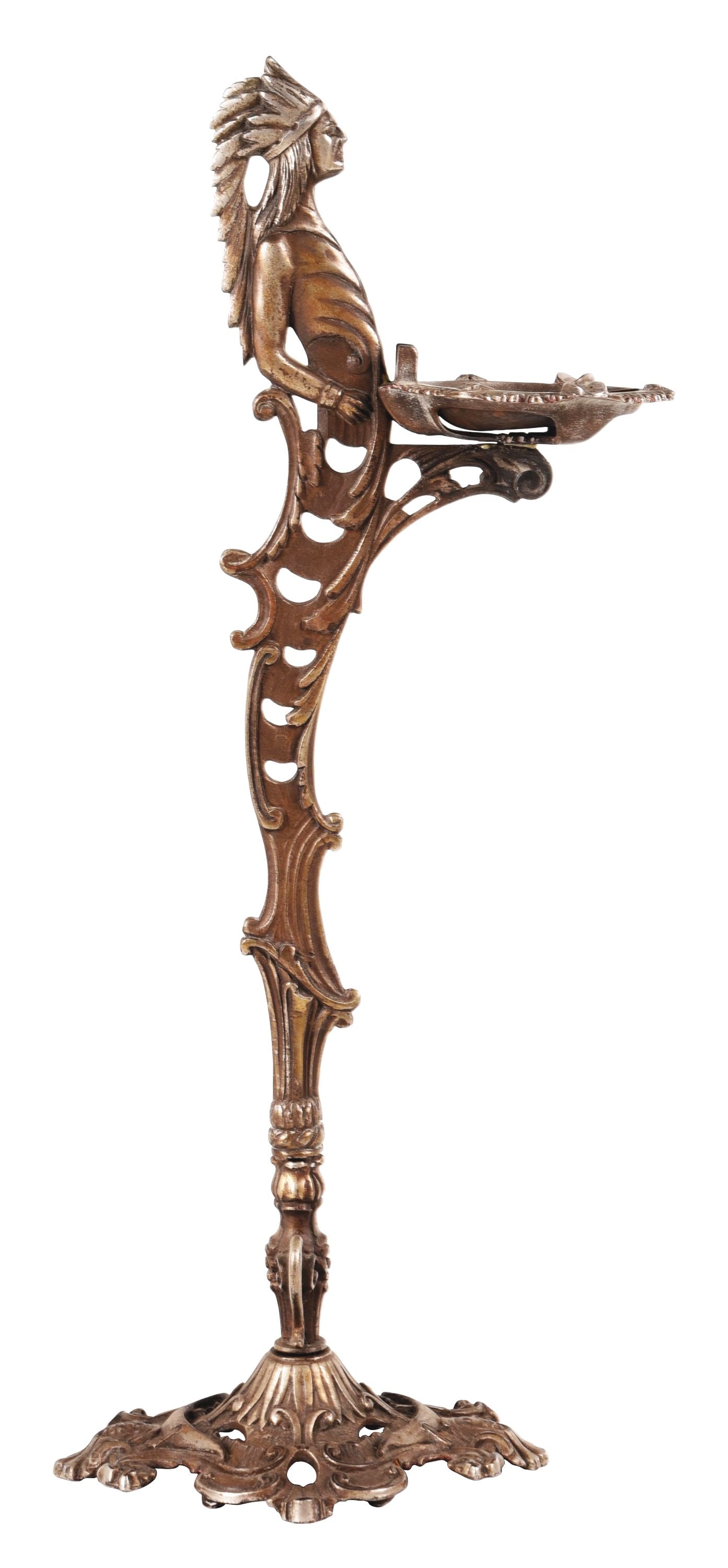 CAST IRON NATIVE AMERICAN ASHTRAY (1 of 4)