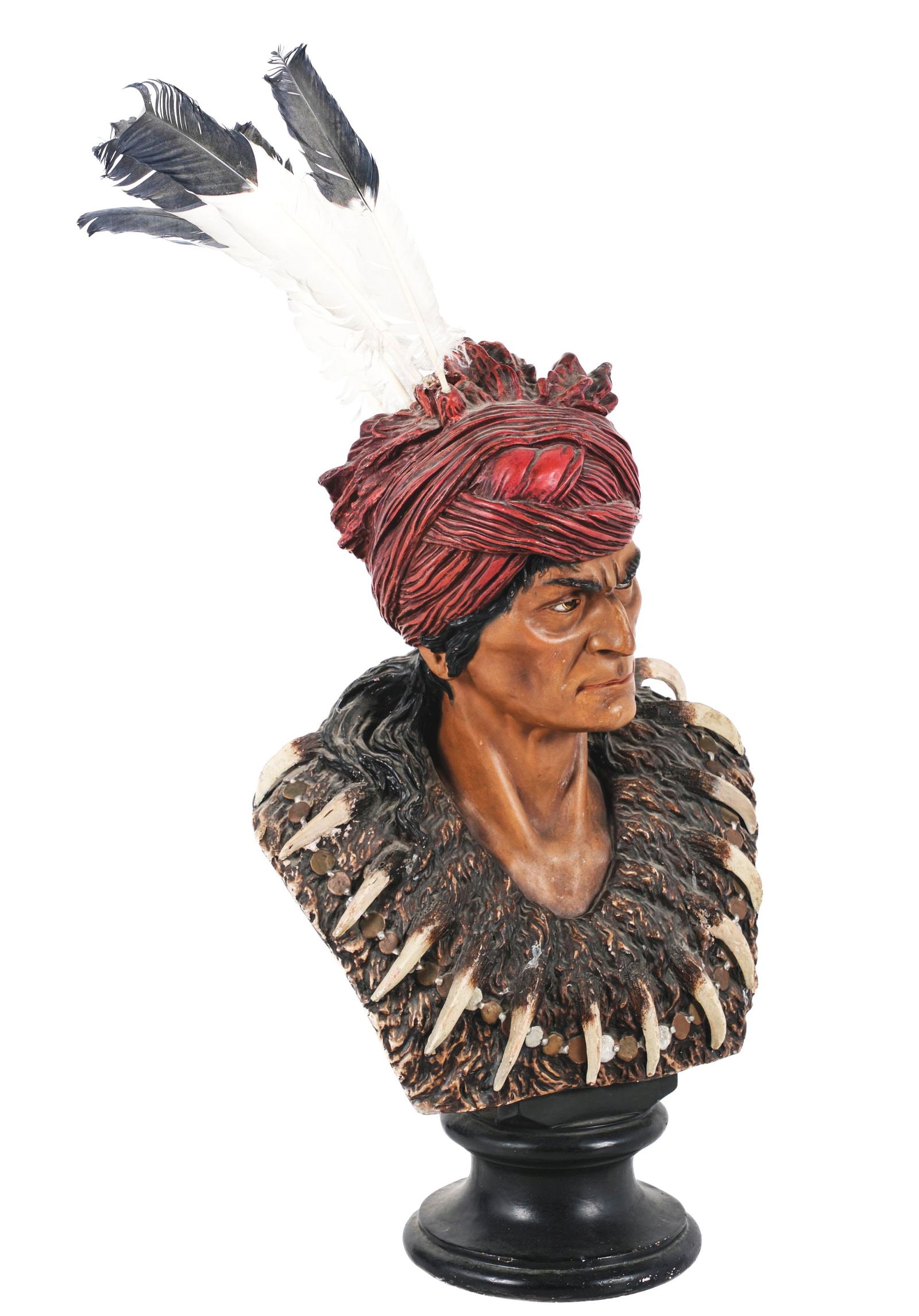 CHIEF KEOKUK CHALK BUST (1 of 5)