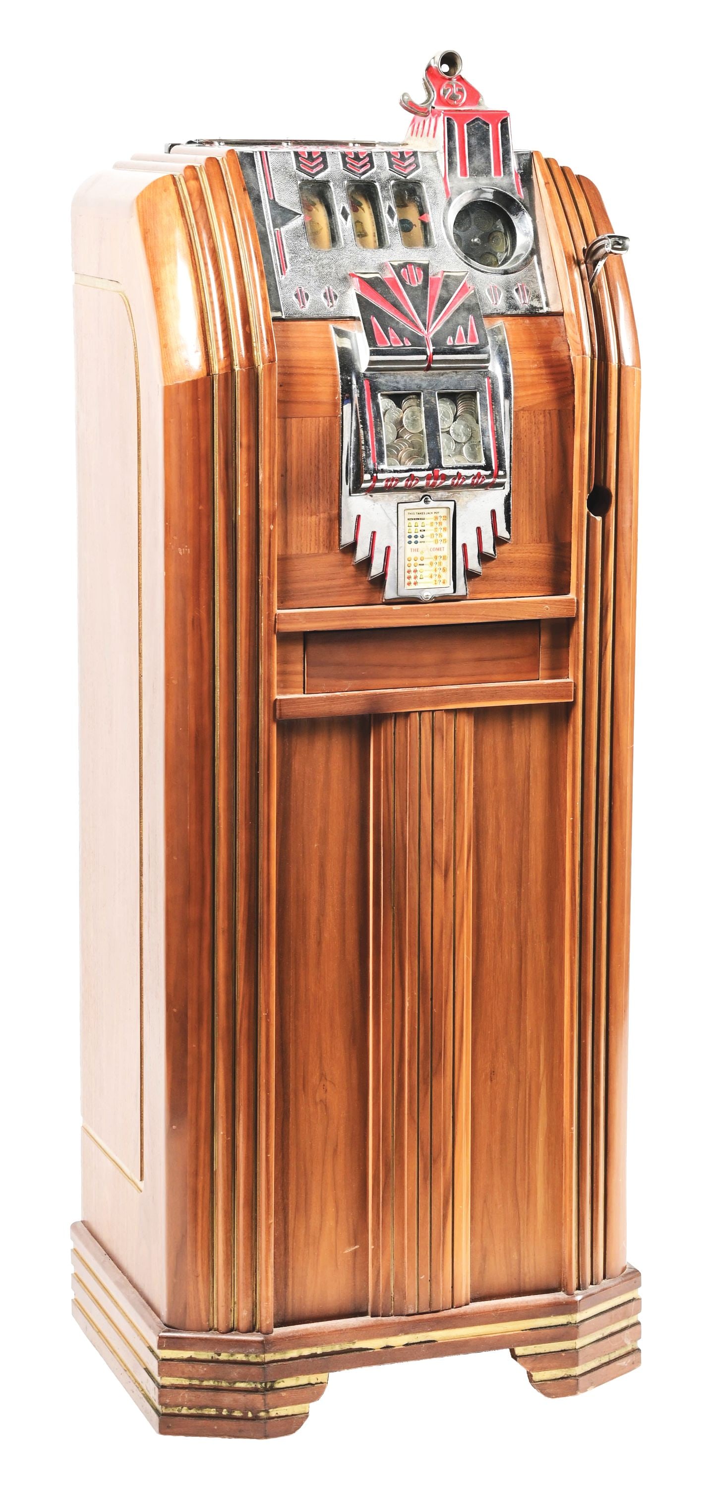 25¢ PACE "ROYAL COMET" CONSOLE SLOT MACHINE (1 of 8)