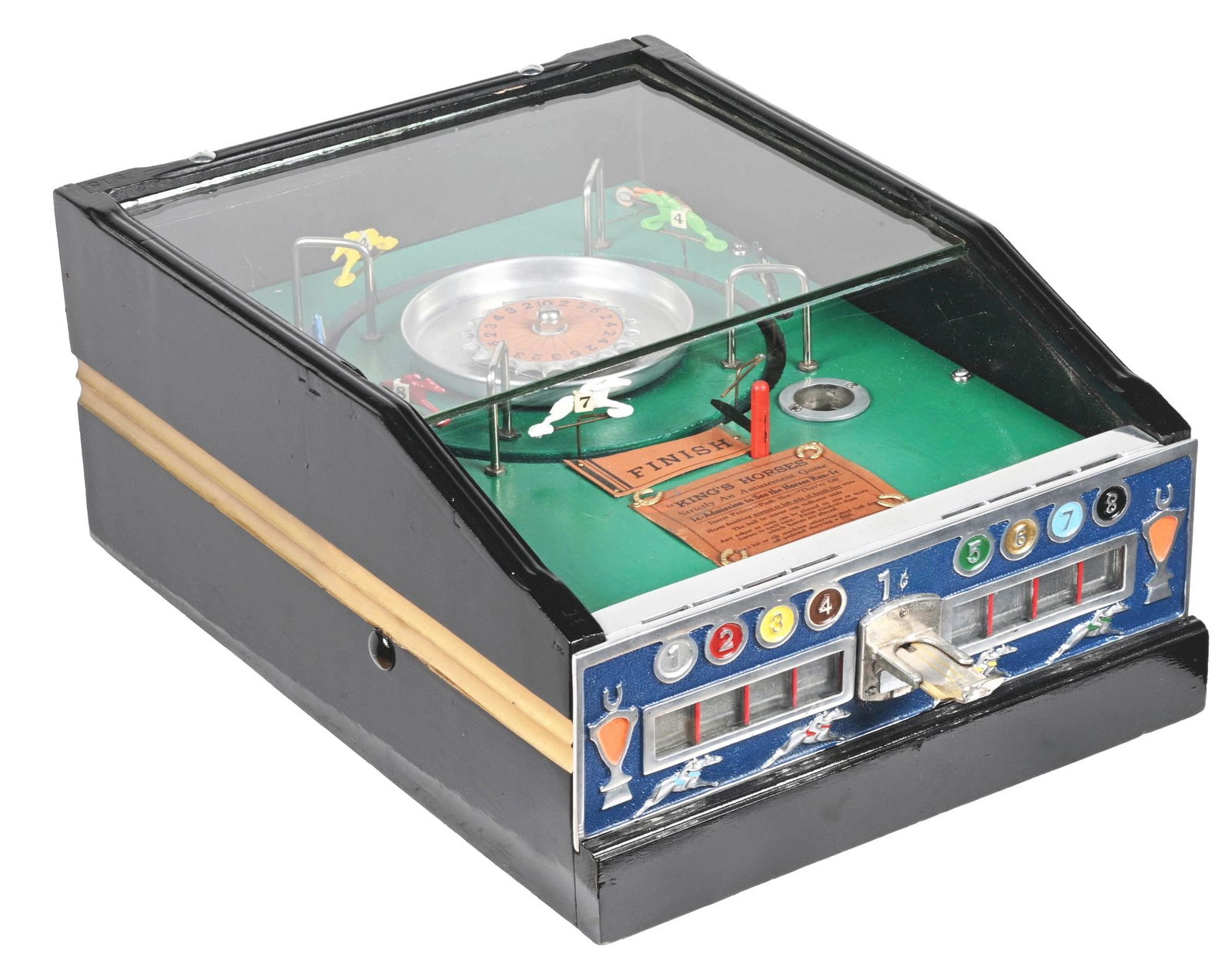 1¢ AD-LEE KINGS HORSES RACE GAME. (1 of 5)