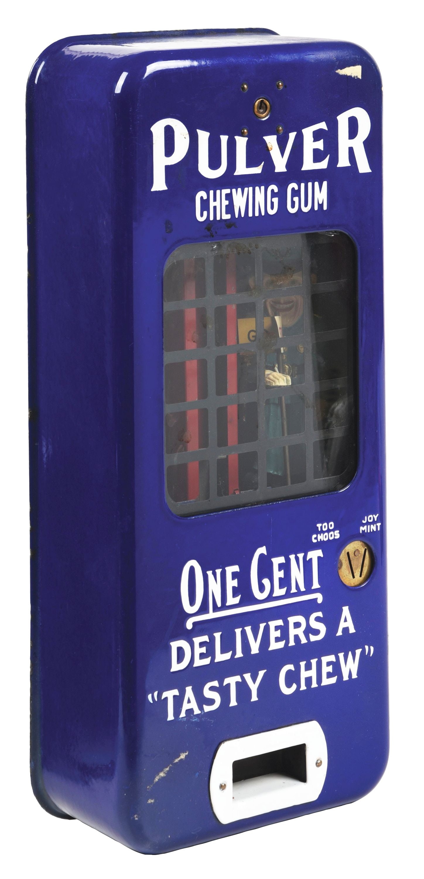 BLUE PORCELAIN PULVER MACHINE W/ STOP & GO COP (1 of 5)