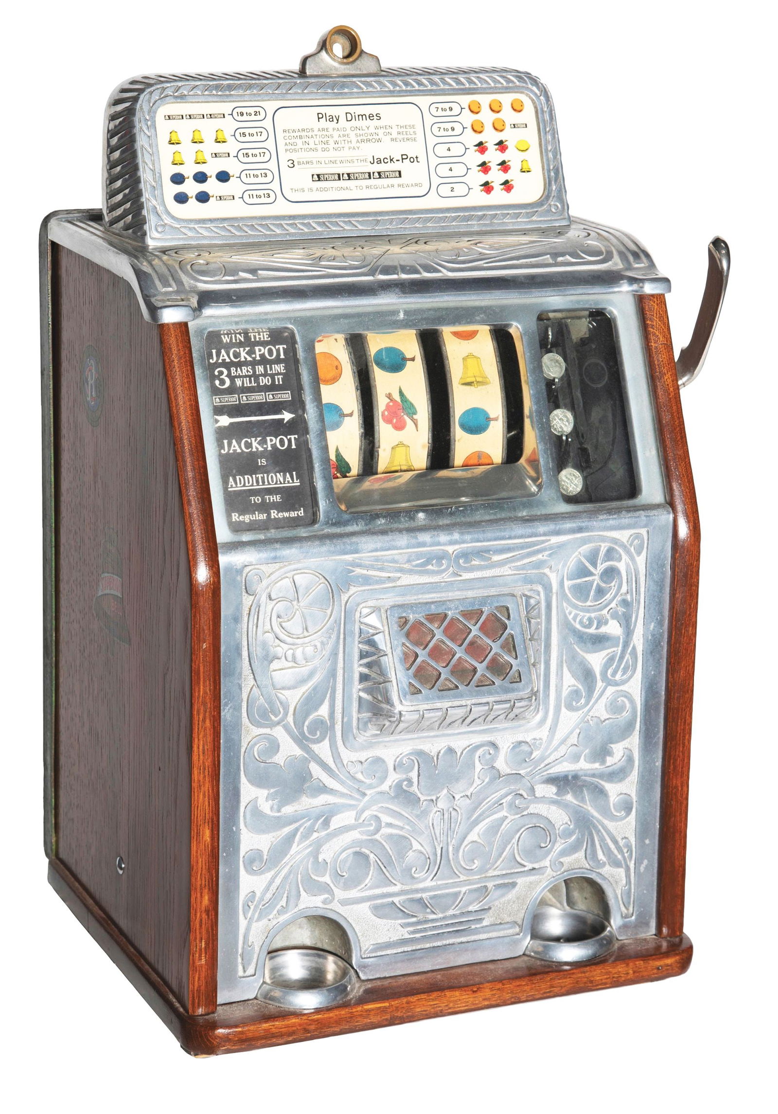 10¢ CAILLE SUPERIOR JACKPOT SLOT MACHINE (1 of 6)