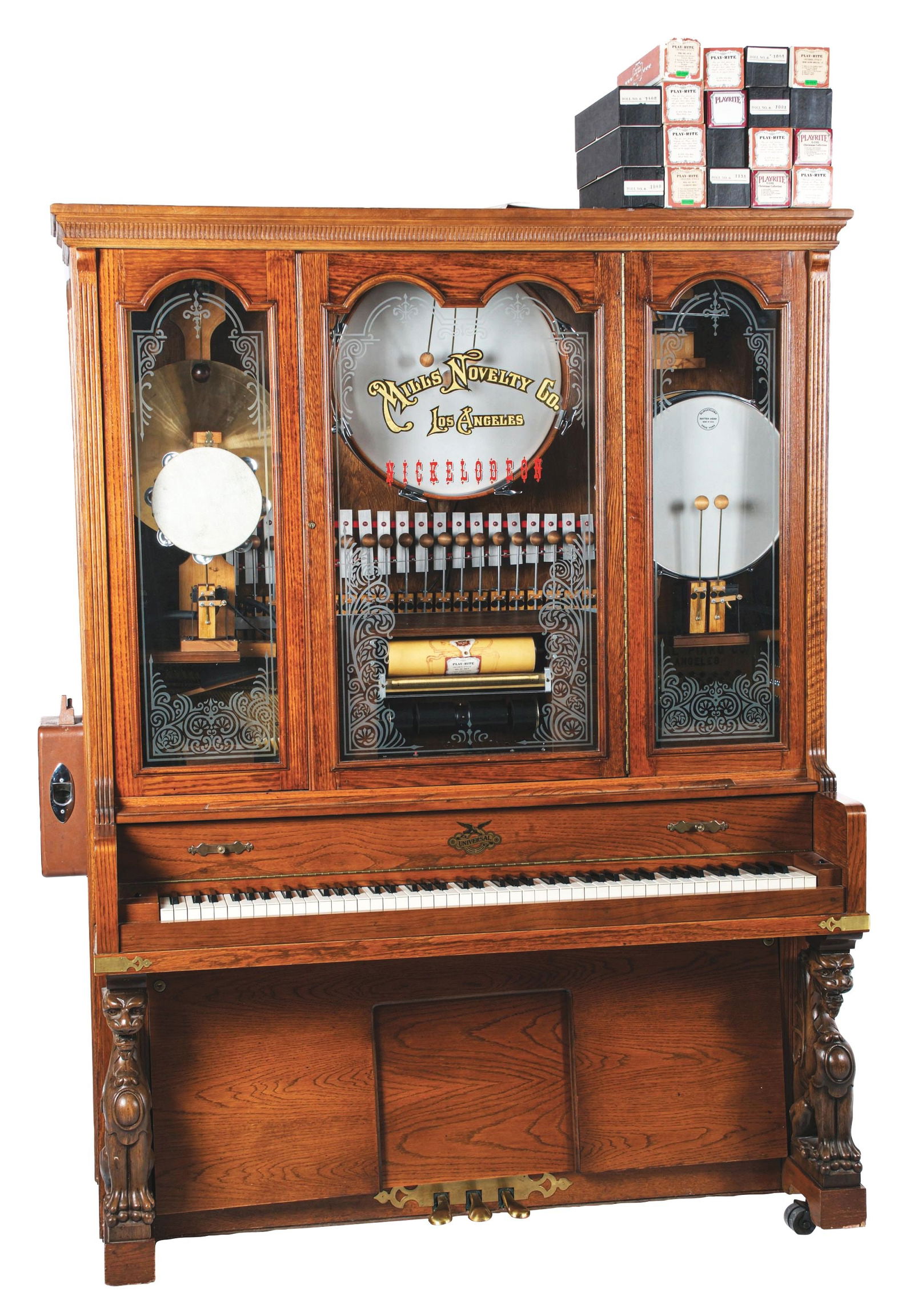 COIN OPERATED CONVERSION PIANO ORCHESTRION (1 of 8)