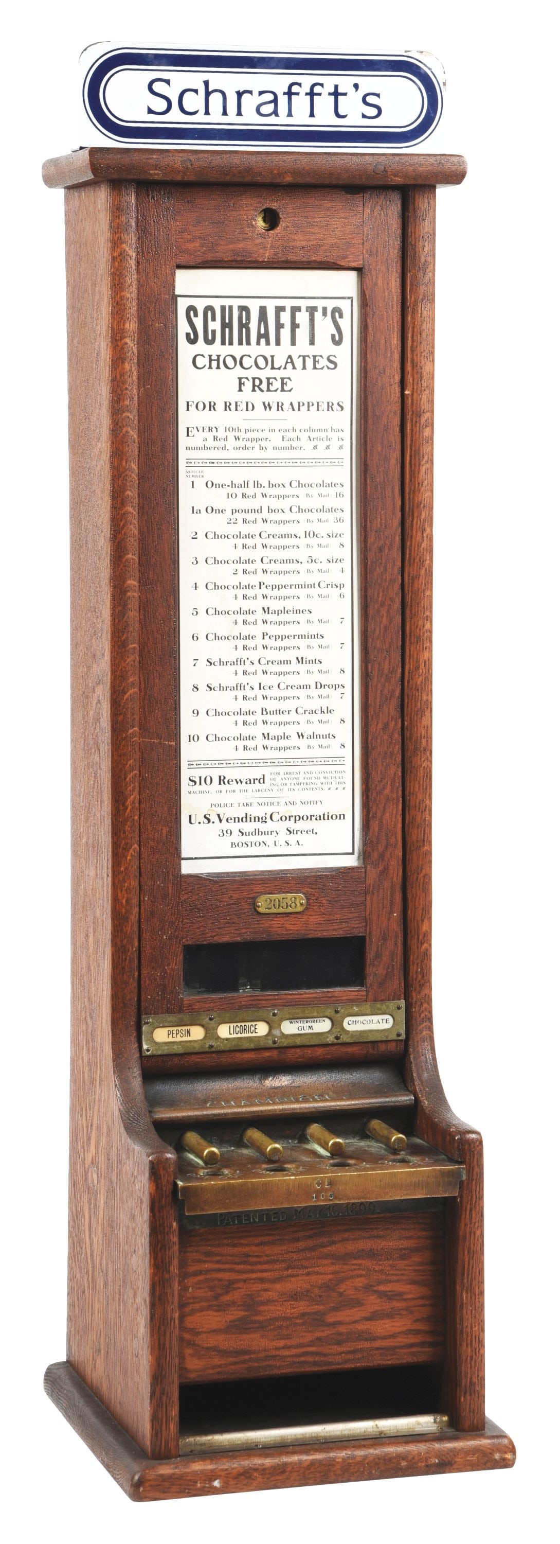 U.S. VENDING CORP SCHRAFFT'S VENDING MACHINE (1 of 5)