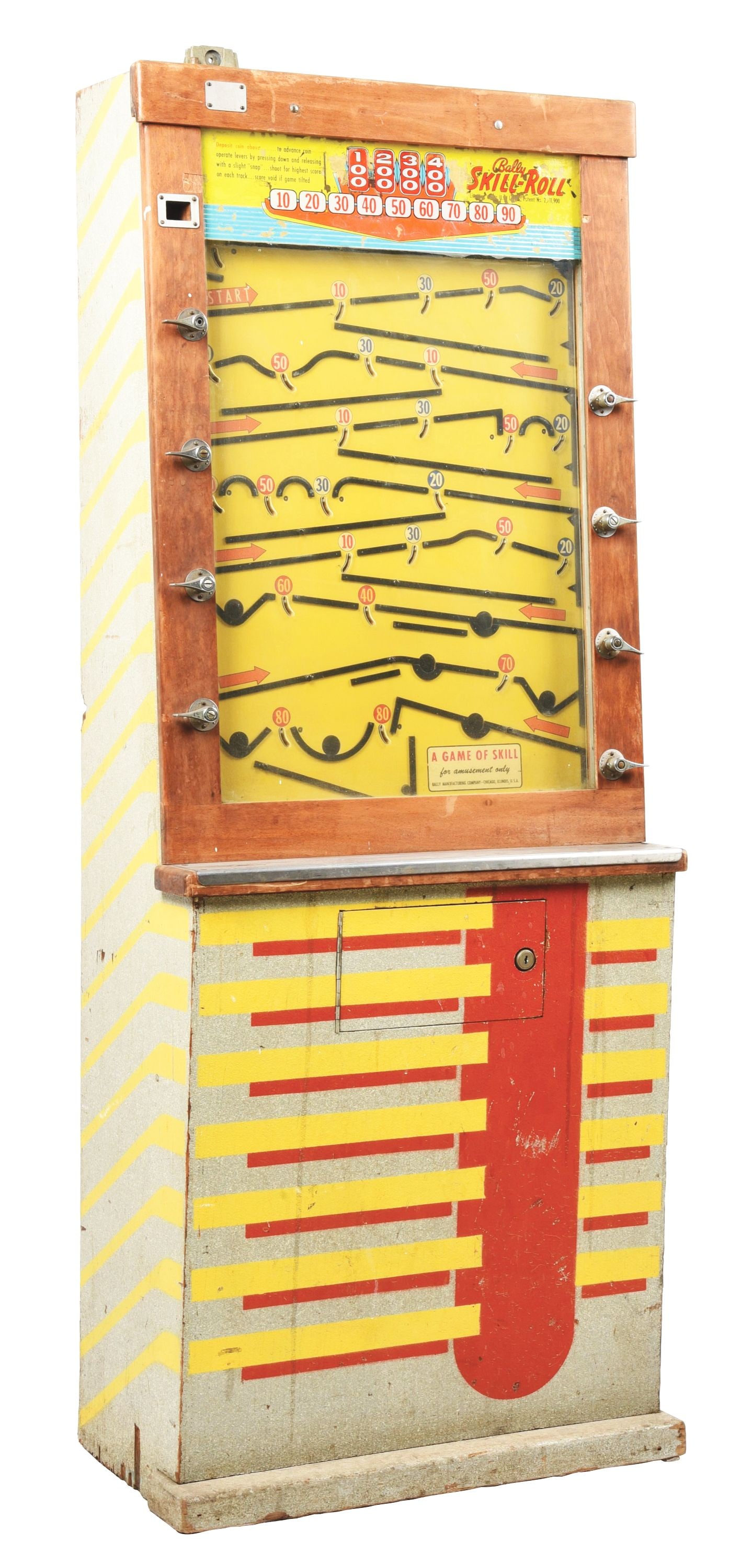 BALLY SKILL ROLL PINBALL MACHINE (1 of 4)