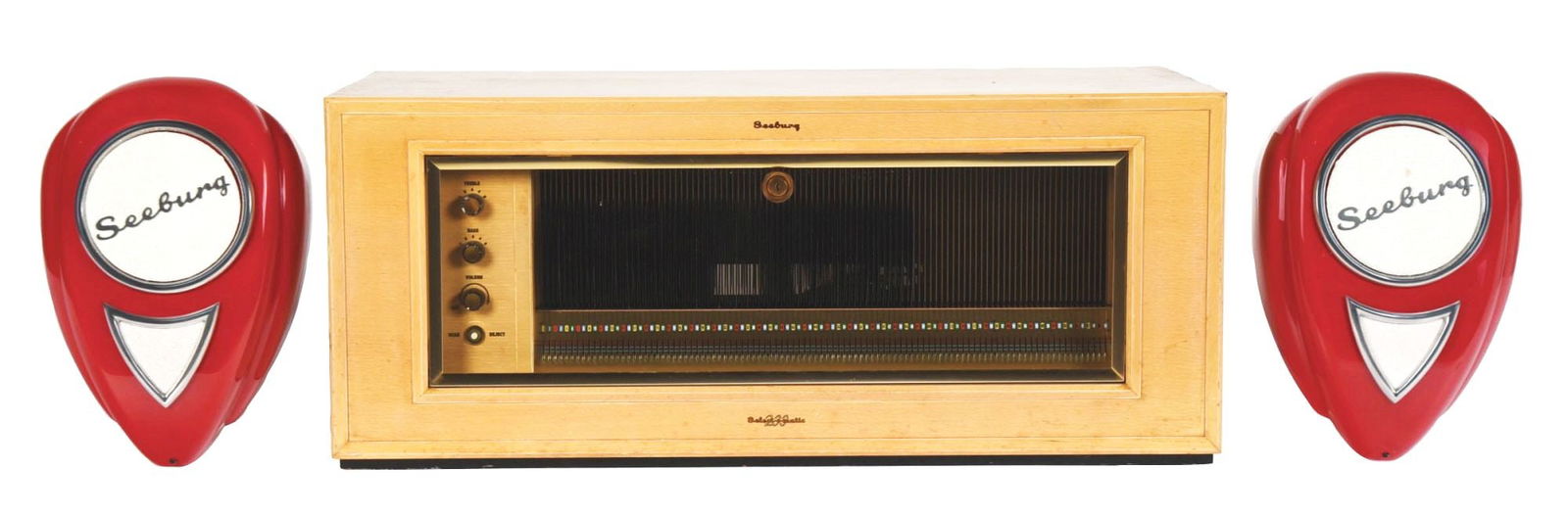 SEEBURG SELECT-O-MATIC 200 LIBRARY UNIT JUKEBOX AND SPEAKERS (1 of 7)