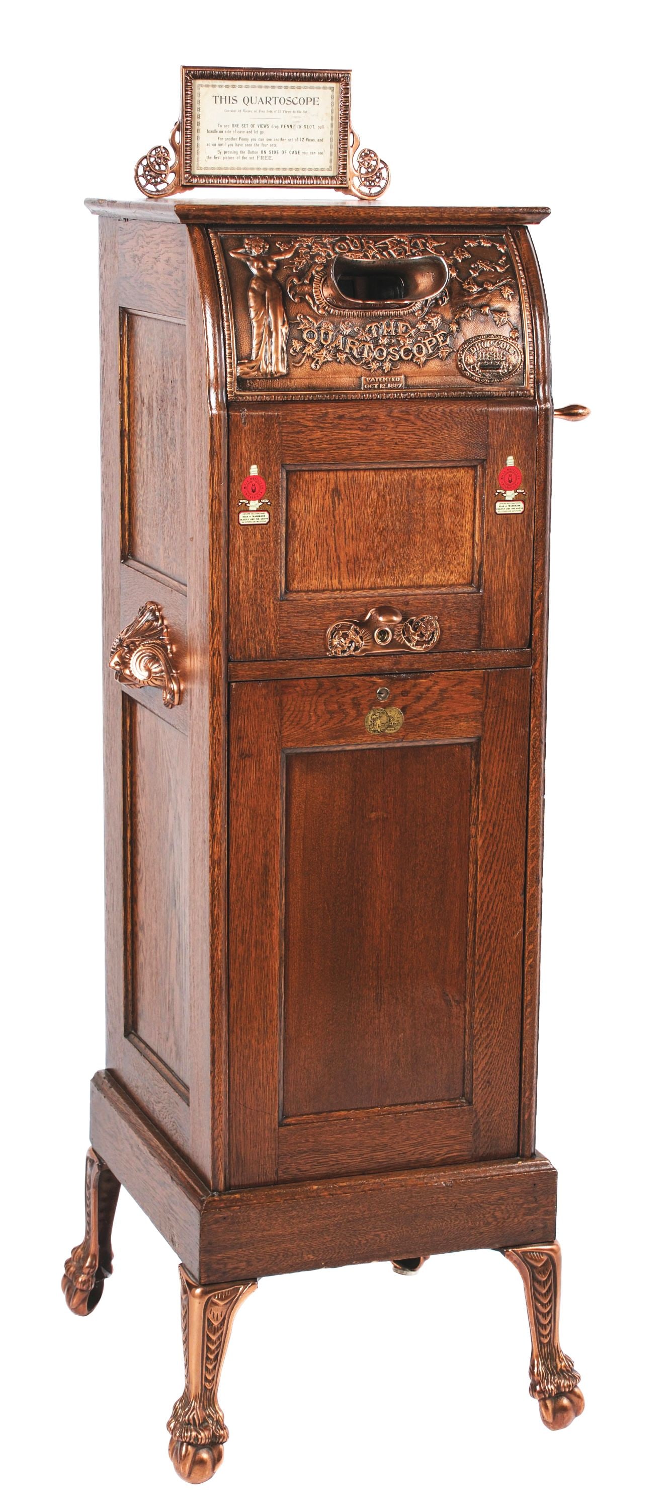 5¢ MILLS QUARTOSCOPE FLIP CARD VIEWER ARCADE MACHINE (1 of 7)