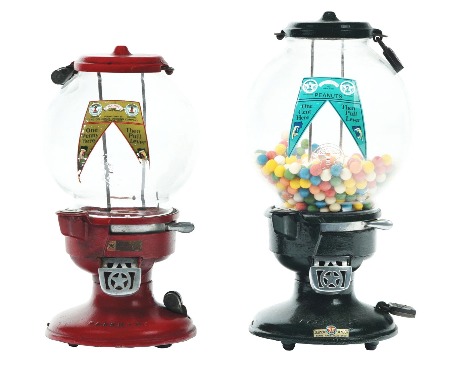 PAIR OF COLUMBUS MODEL A PEANUT MACHINES (1 of 4)