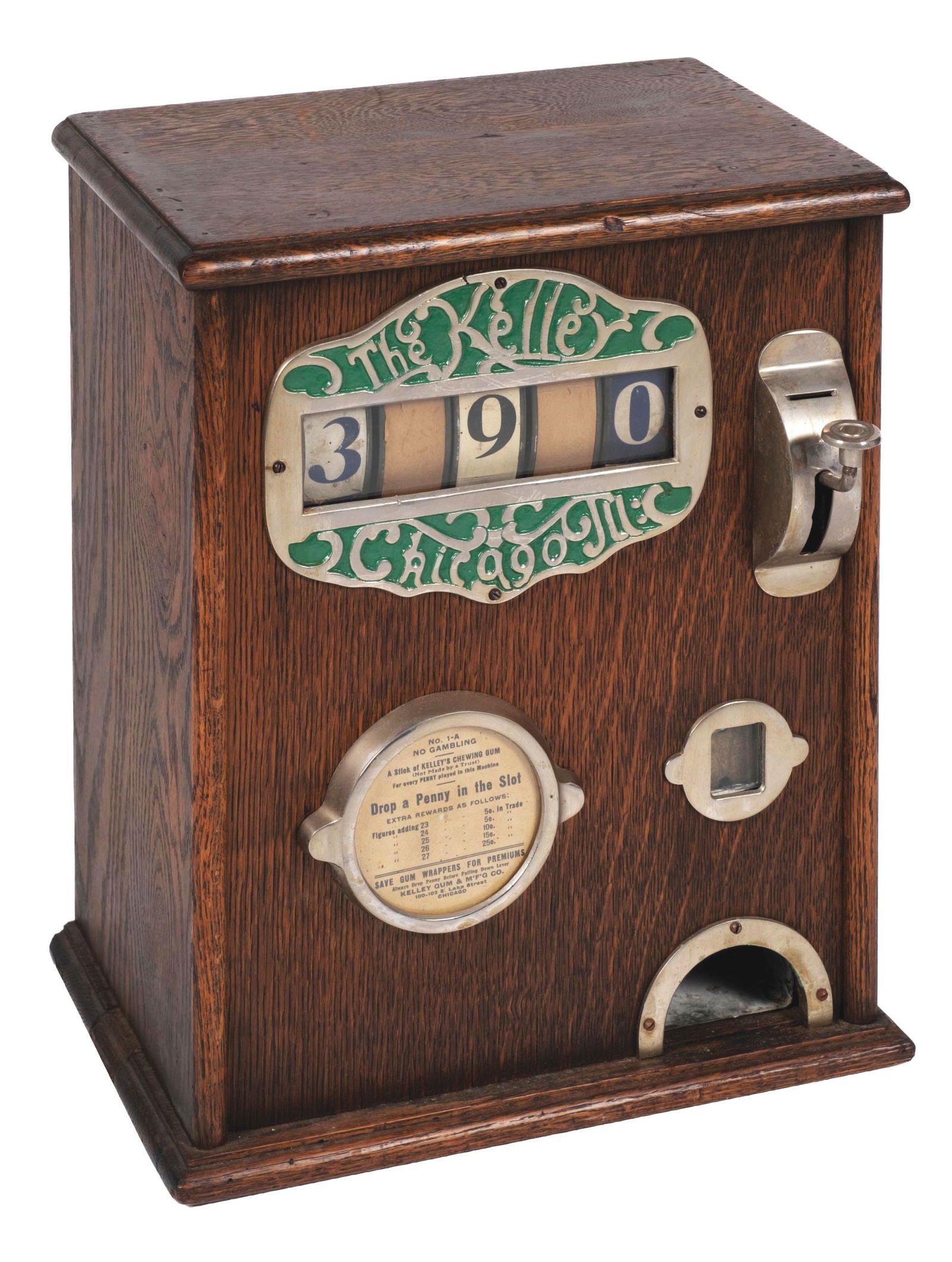 1¢ "THE KELLY" GUM VENDING MACHINE AND TRADE STIMULATOR (1 of 5)