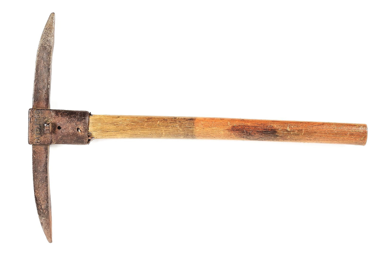 EARLY MINER'S PICKAXE.: Dated 1880. CONDITION: Very good. Key: No