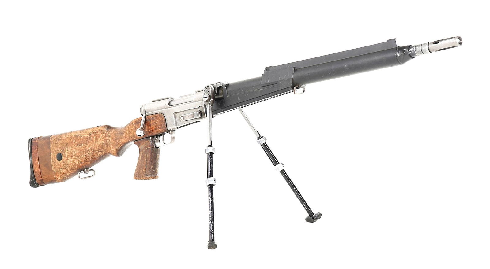 (M) MAS FR F2 BOLT ACTION SNIPER RIFLE WITH ACCESSORIES.: Based on the MAS 36 action, the MAS FR F2 has served as France's primary sniper rifle since 1986. This Navy Arms imported example is fitted with the standard 24" barrel chambered in 7.62 NATO with fla