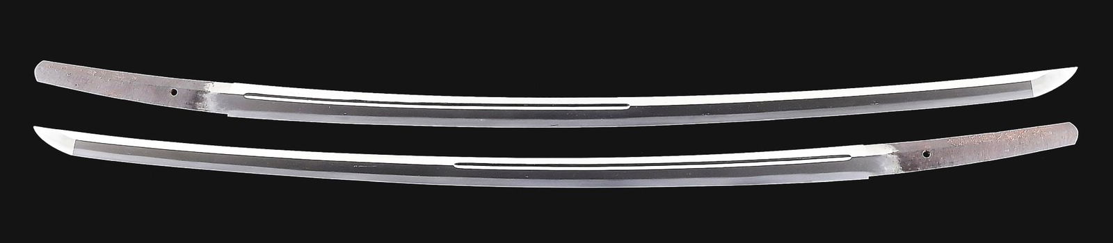 A GOOD SUE-KOTO BIZEN KATANA IN TACHI MOUNTS, SIGNED BIZEN SUKESADA AND DATED AUGUST 1571, WITH: The NPO papers decline to name a generation, and this signature was used by a number of smiths. Stout sugata with a bohi along the shinogi for approximately 35cm. Iori mune, chu kissaki, and kuri jiri