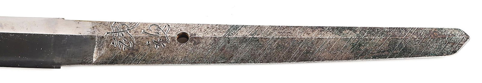 JAPANESE WORLD WAR II SHIN GUNTO KATANA WITH PATRIOTIC "TETSU DAMASHI" (IRON SPIRIT) INSCRIPTION AND