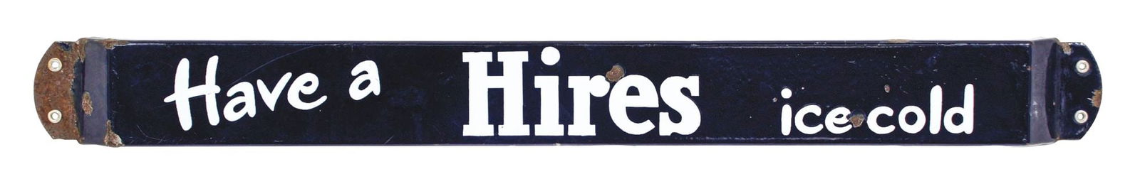 PORCELAIN HIRES ROOT BEER DOOR PUSH BAR (1 of 2)