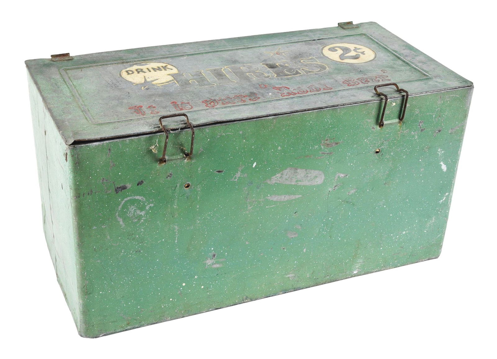 DRINK HIRES THEMED PAINTED METAL ICE CHEST (1 of 6)