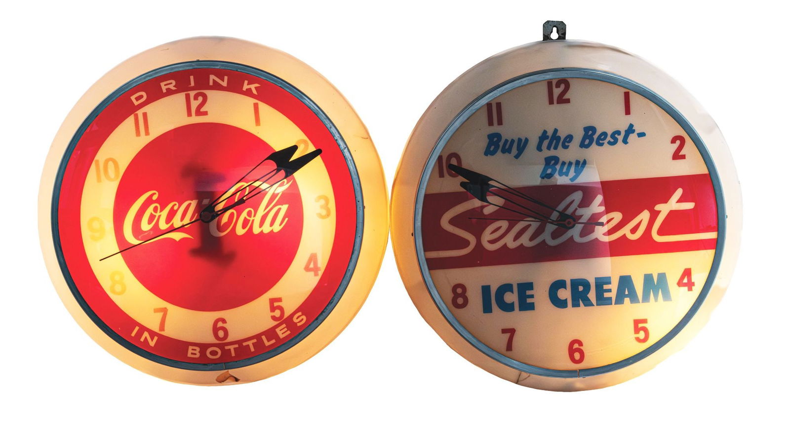 COLLECTION OF 2 ADVERTISING CLOCKS (1 of 3)