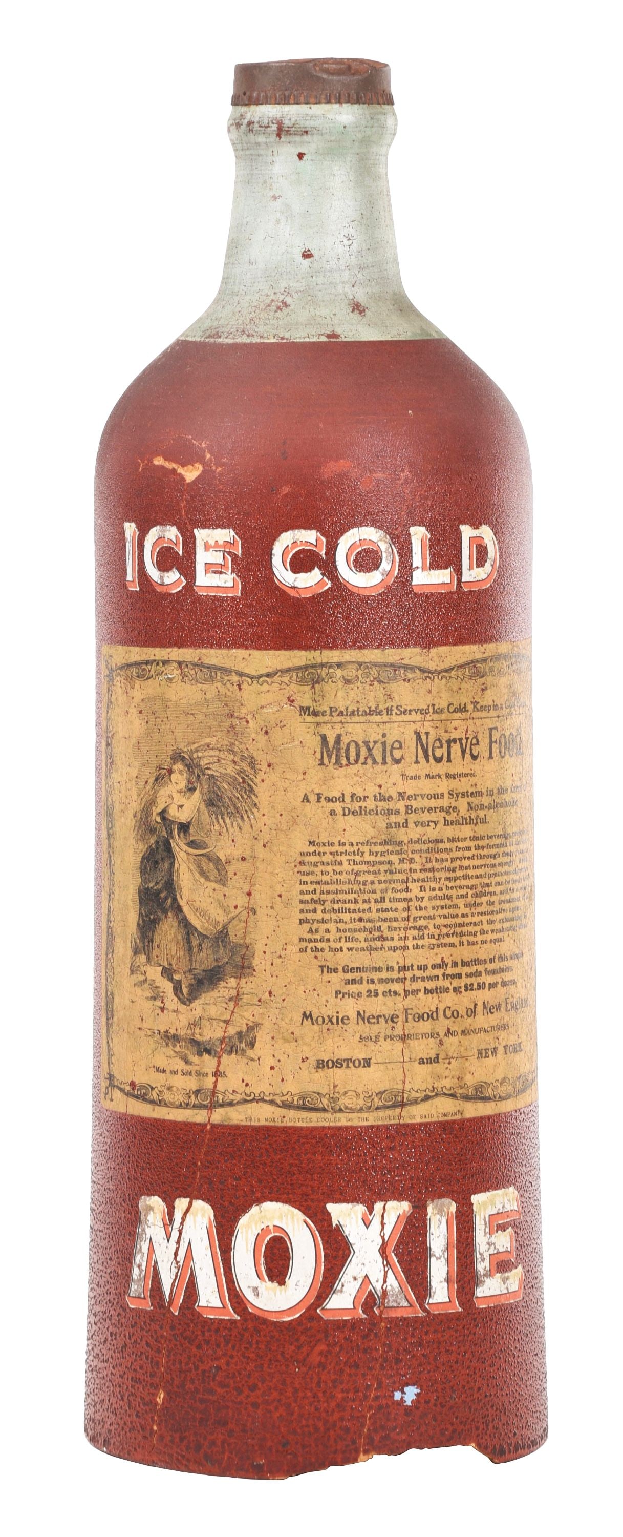 LARGE ICE COLD MOXIE DSIPLAY BOTTLE. (1 of 4)