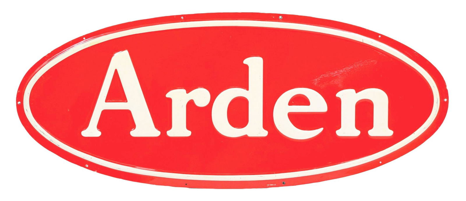 ARDEN EMBOSSED ALUMINUM SIGN (1 of 3)
