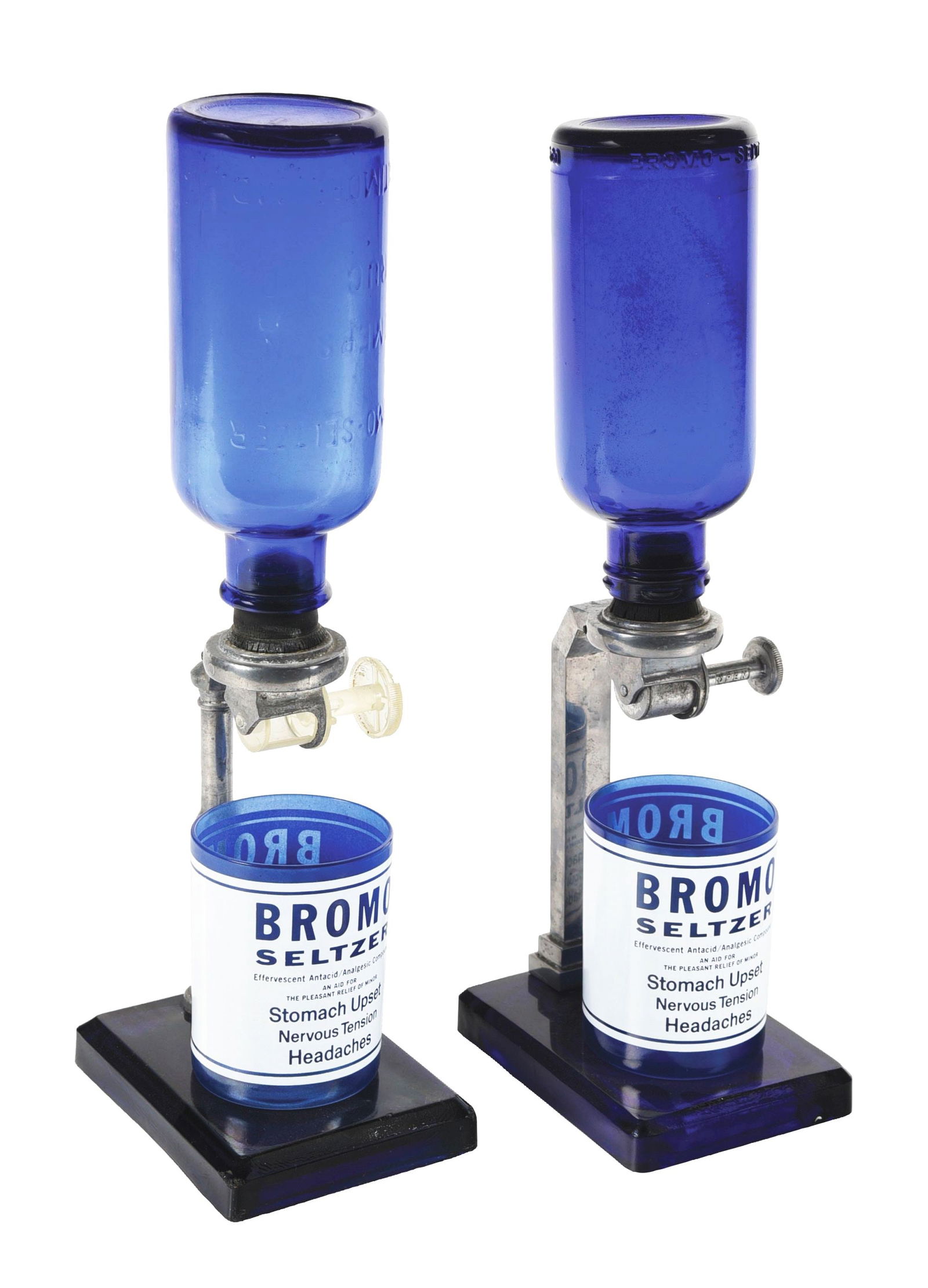 COLLECTION OF 2 BROMO SELTZER DISPENSERS W/ ORIGINAL GLASS (1 of 6)