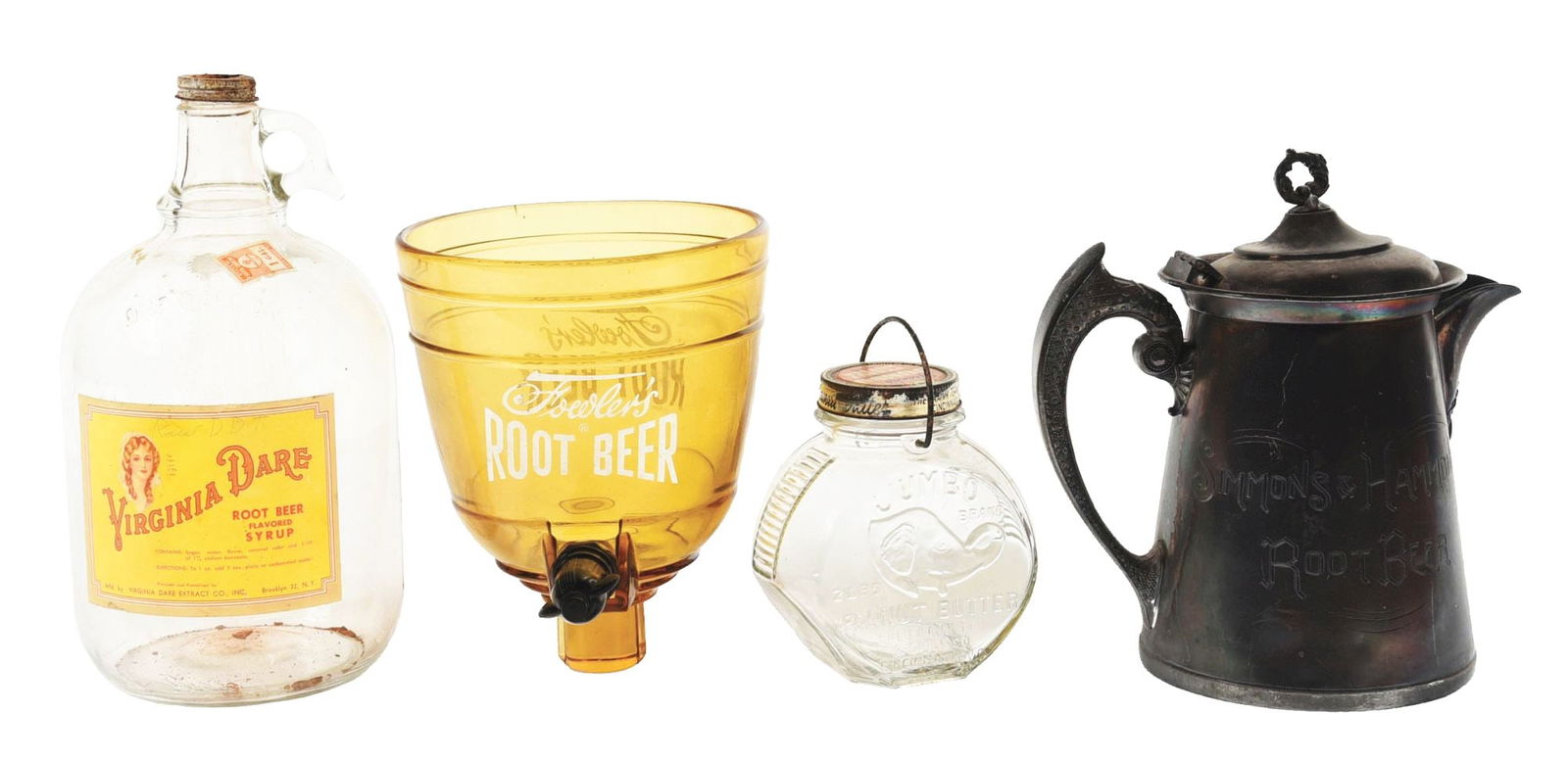 COLLECTION OF 4 VARIOUS CONTAINERS & GLASS DISPENERS (1 of 4)