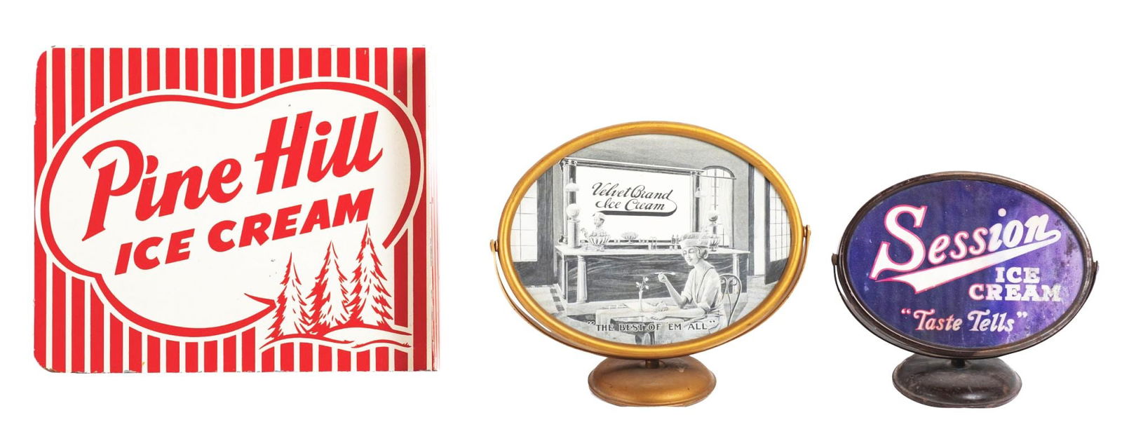 COLLECTION OF 3 ICE CREAM ADVERTISEMENTS (1 of 3)