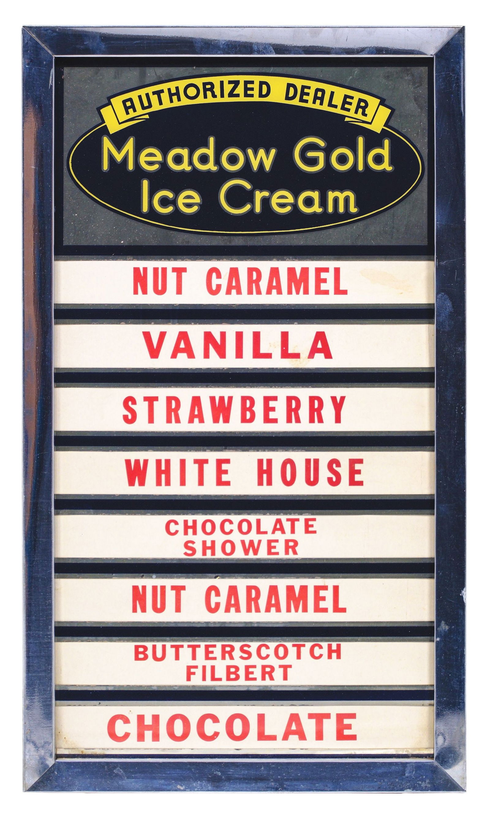 MEADOW GOLD ICE CREAM MENU BOARD (1 of 2)